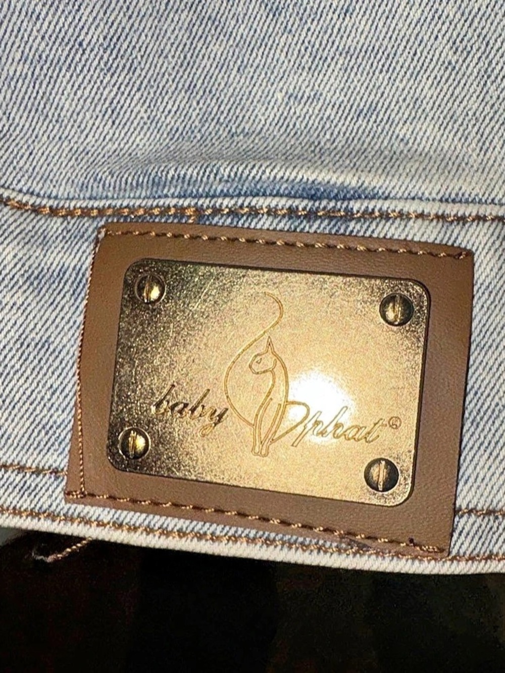 Robin Ruth Embroidered Denim Jacket in Blue Like New - Picture 3 of 3